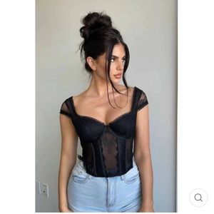 Lace Bustier Top Salty Brand